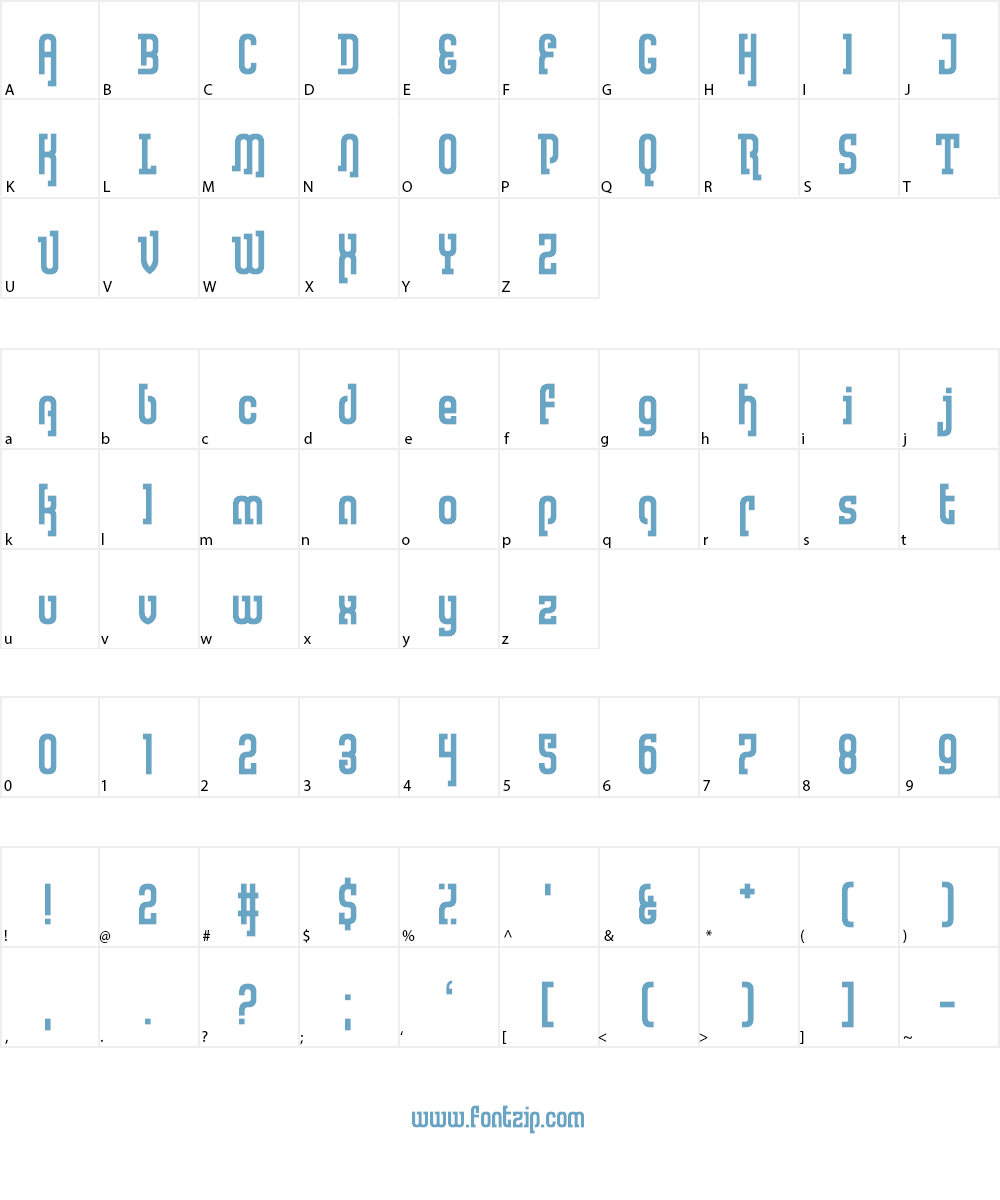 Lullaby Weight Font Character
